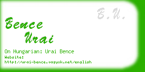 bence urai business card